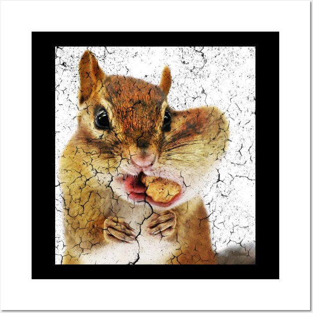 CUTE SQUIRREL FACE Wall Art by Rhasani Tong Go